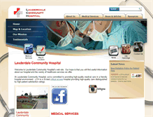 Tablet Screenshot of lauderdalehospital.com